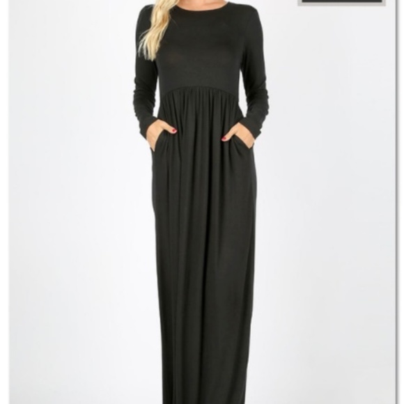 POCKET MAXI DRESSES - Picture 1 of 2